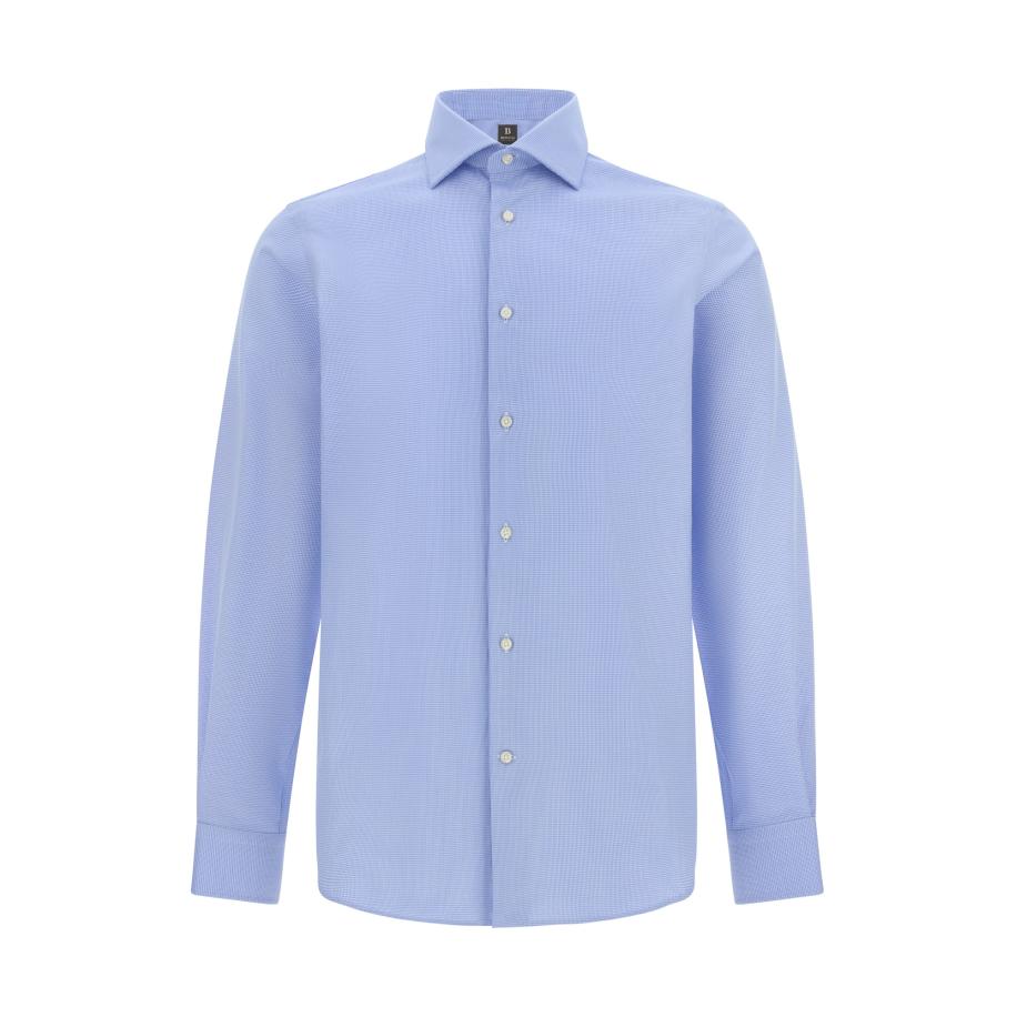 Boggi Milano Boggi Milano Overhemd lichtblauw / wit -