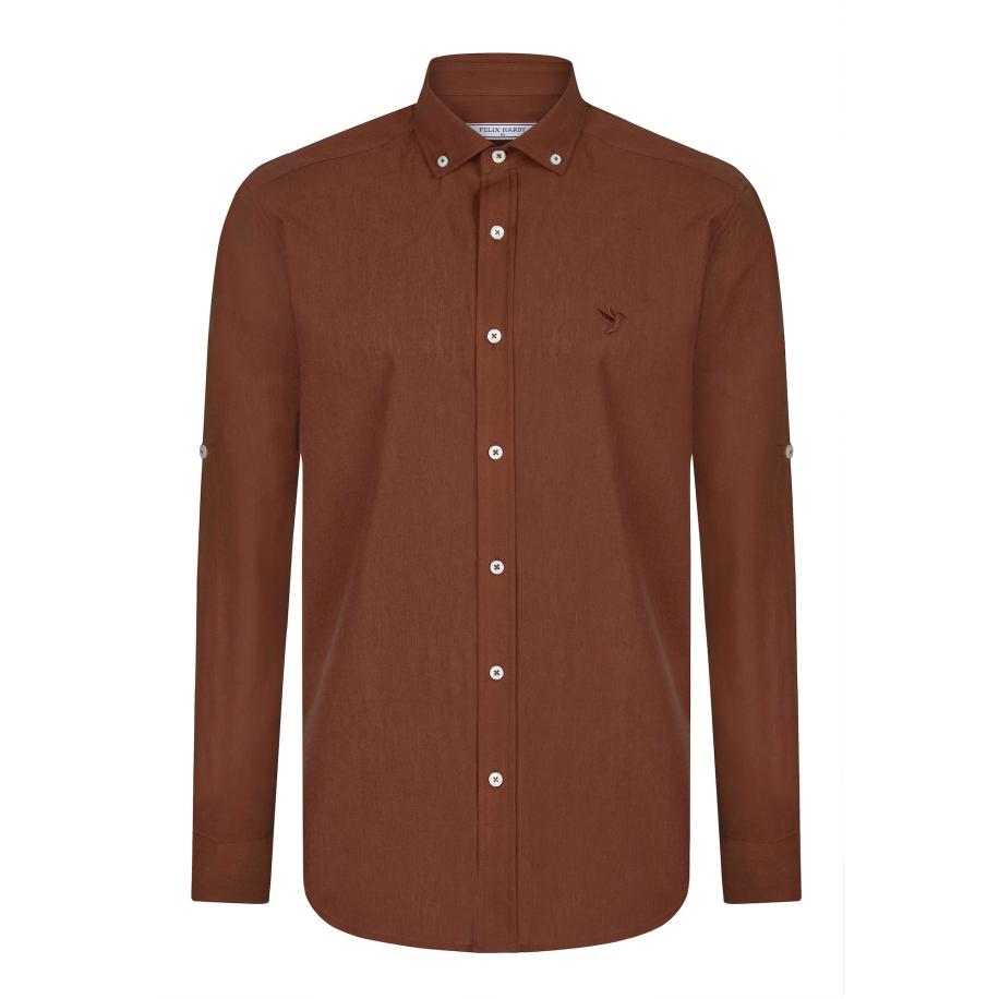 Felix Hardy Felix Hardy Overhemd brons -