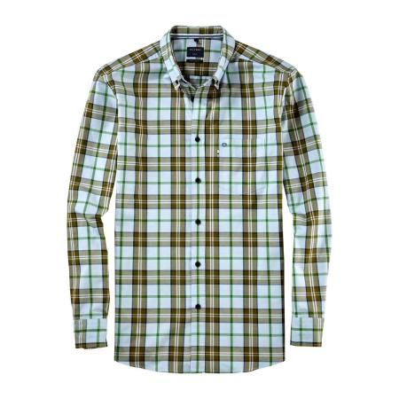 OLYMP Casual Overhemd blauw, Ruit