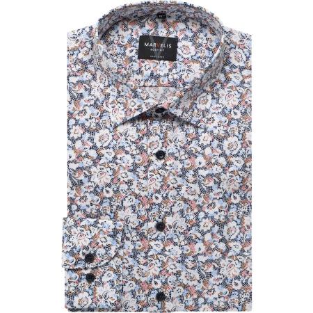 Marvelis Overhemd marine, Bedrukt