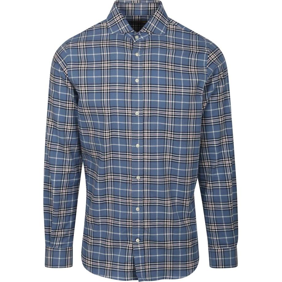 Steppin' Out Flanel Overhemd Ruit Blauw Blauw