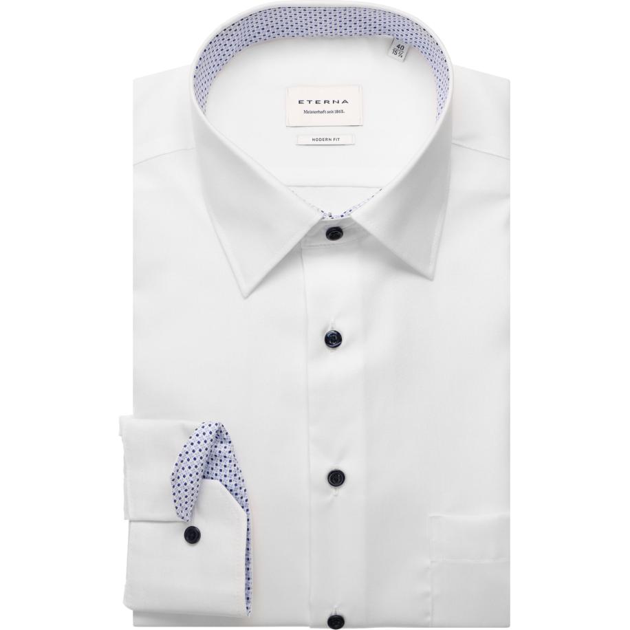 ETERNA Overhemd ML6 (vanaf 68 CM) wit Wit