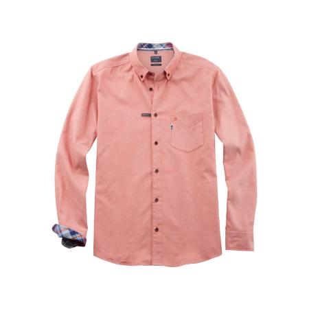 OLYMP Casual Overhemd rood, Effen