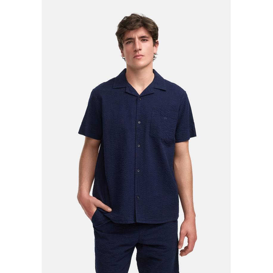 Kronstadt Kronstadt Overhemd KSArlin donkerblauw -