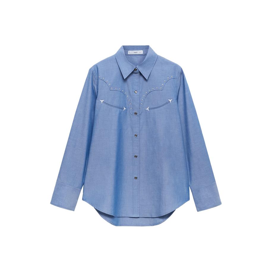 Mango MANGO Blouse MIA blauw -