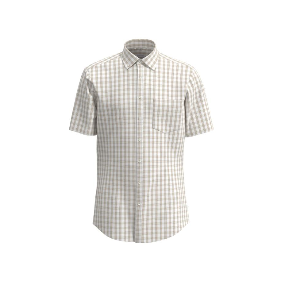 Seidensticker SEIDENSTICKER Zakelijk overhemd sand / wit -