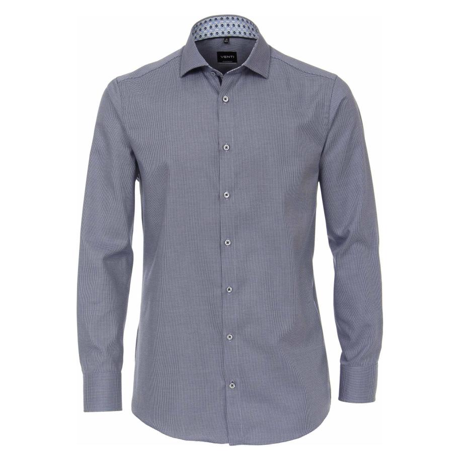 Venti Overhemd blauw, Faux-uni Blauw