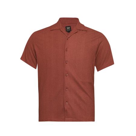 Campus Sutra Overhemd Tanzi roestbruin