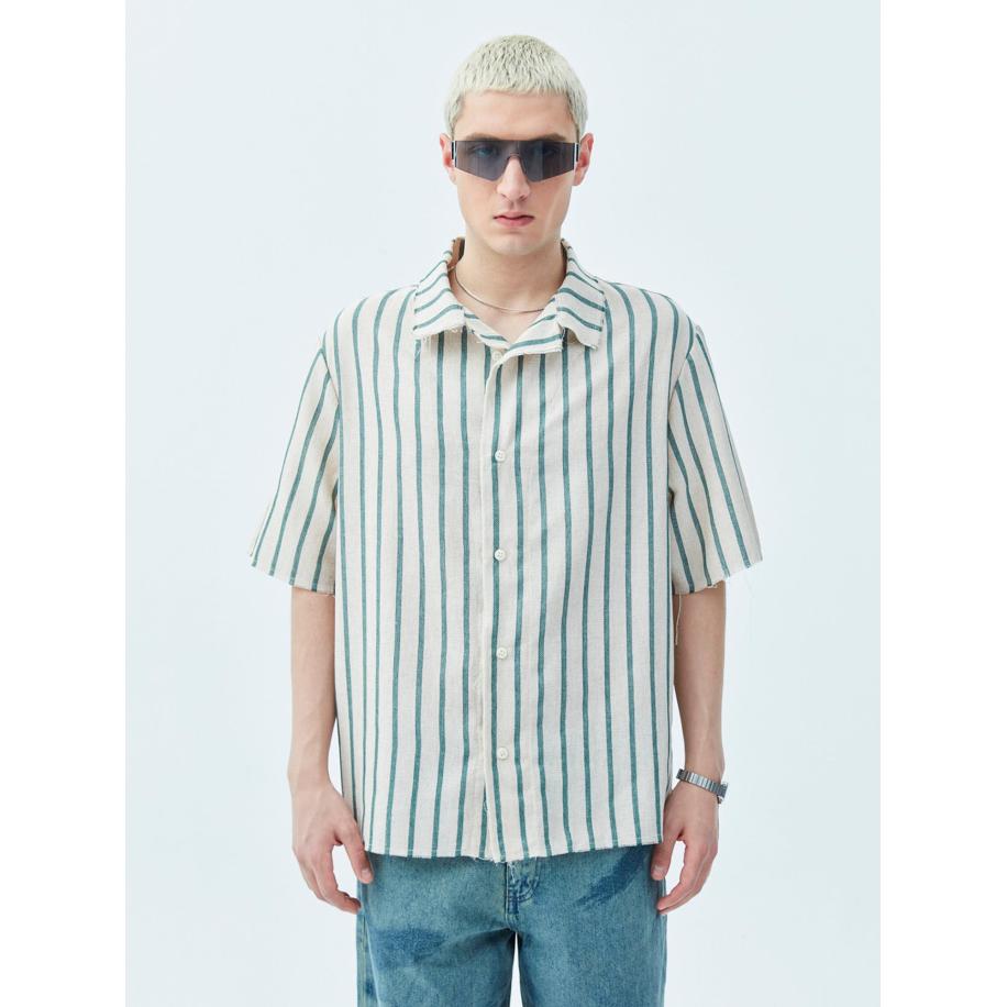 VAMOS CLO Overhemd smaragd / pastelgroen Groen