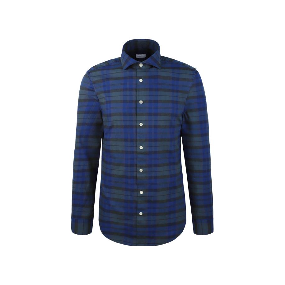 Seidensticker SEIDENSTICKER Overhemd blauw / donkerblauw / donkergroen -