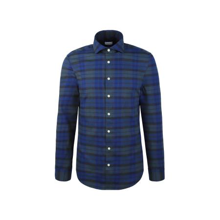 Seidensticker SEIDENSTICKER Overhemd blauw / donkerblauw / donkergroen