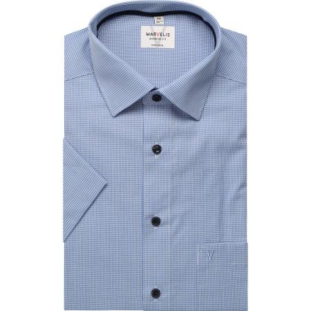 Marvelis Overhemd Korte mouw blauw