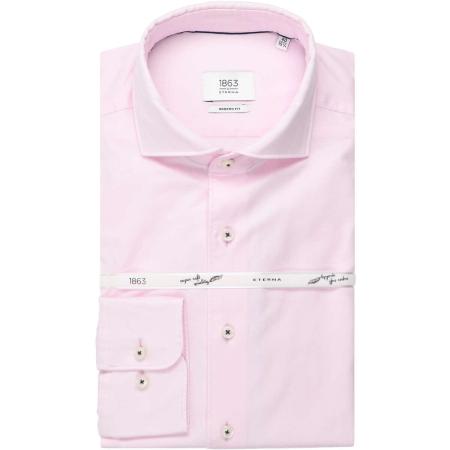 ETERNA 1863 Overhemd roze, Effen