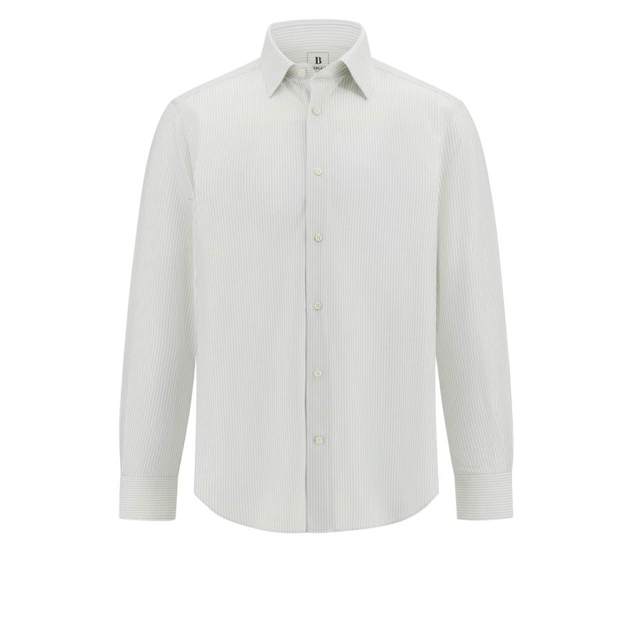 Boggi Milano Boggi Milano Overhemd lichtgrijs / wit -