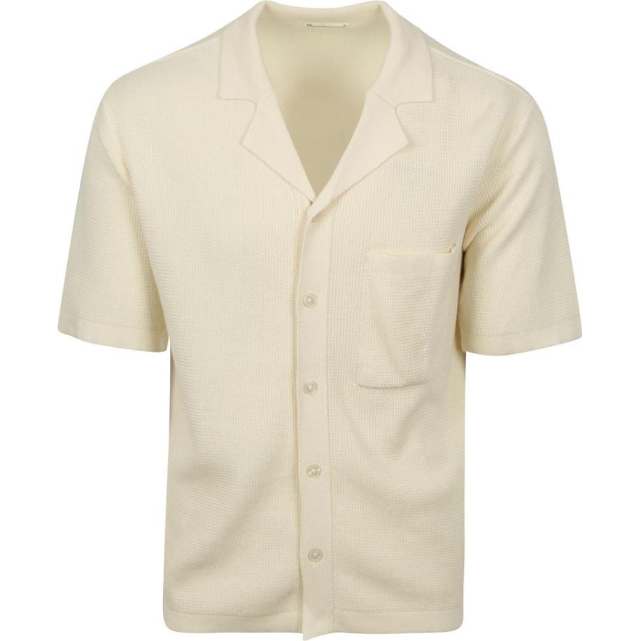 KnowledgeCotton Apparel Knitted Top Off White Wit