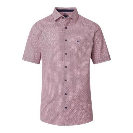 Redmond Casual Overhemd Korte mouw rood