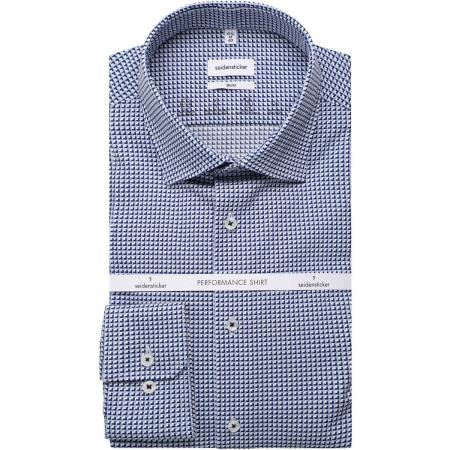 Seidensticker Overhemd lichtblauw, Motief