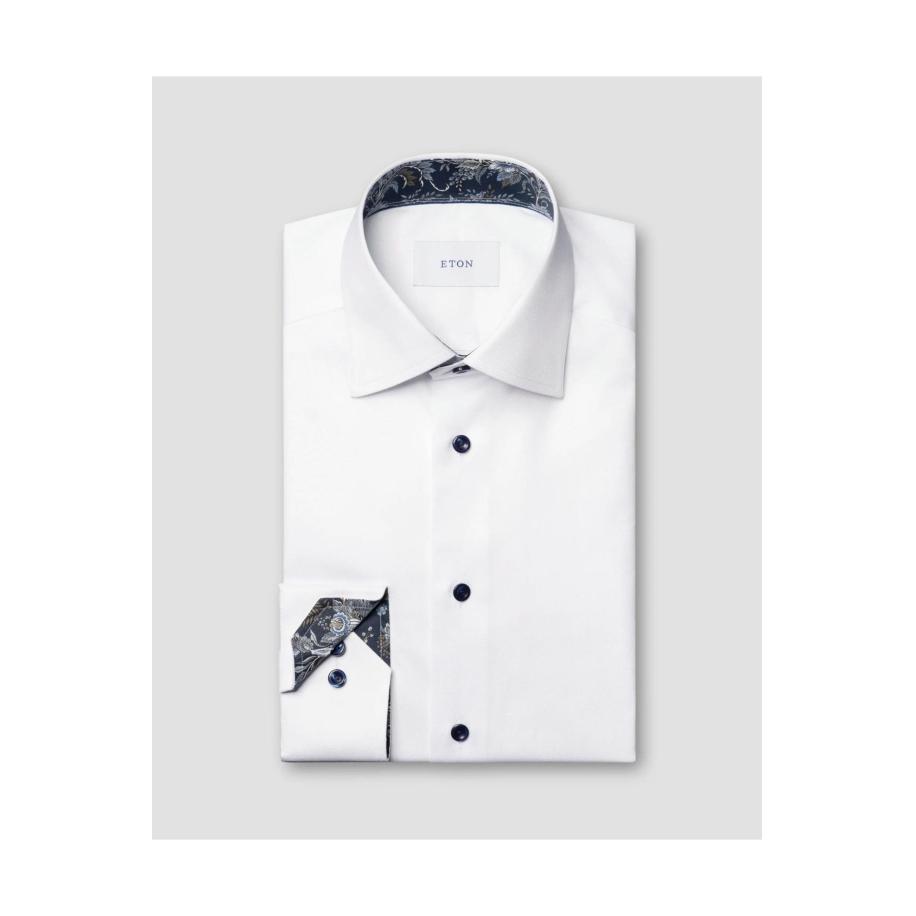 ETON Overhemd wit, Effen Wit