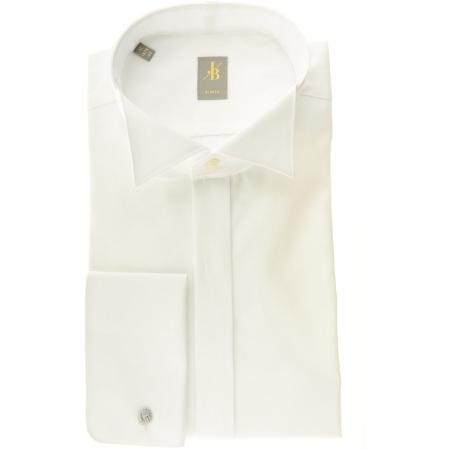 Jacques Britt Gala shirt wit, Effen