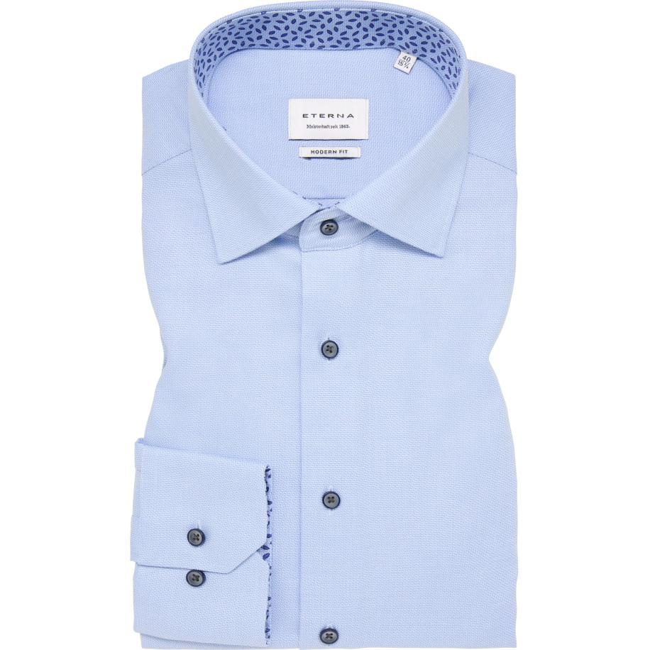 ETERNA Overhemd ML7 (72CM+) middenblauw Blauw