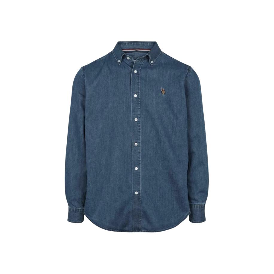 U.S. Polo Assn. U.S. POLO ASSN. Overhemd Craig blauw denim -