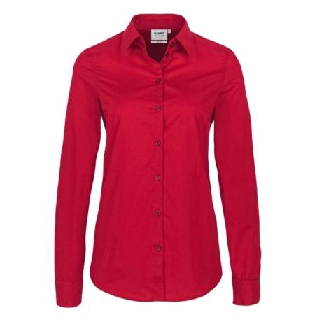 HAKRO Dames Overhemd rood, Effen