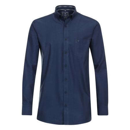 Redmond Casual Overhemd blauw, Effen