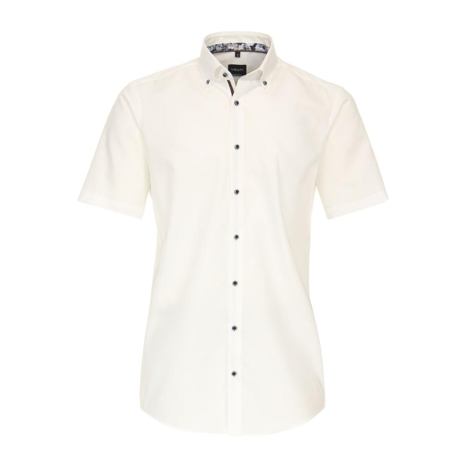 Venti Overhemd Korte mouw wit Wit
