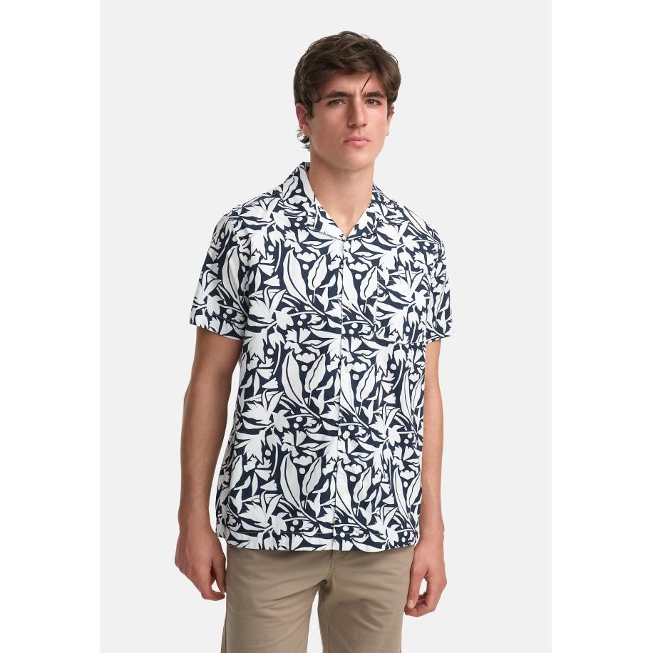 Kronstadt Kronstadt Overhemd KSWells zwart / wit -