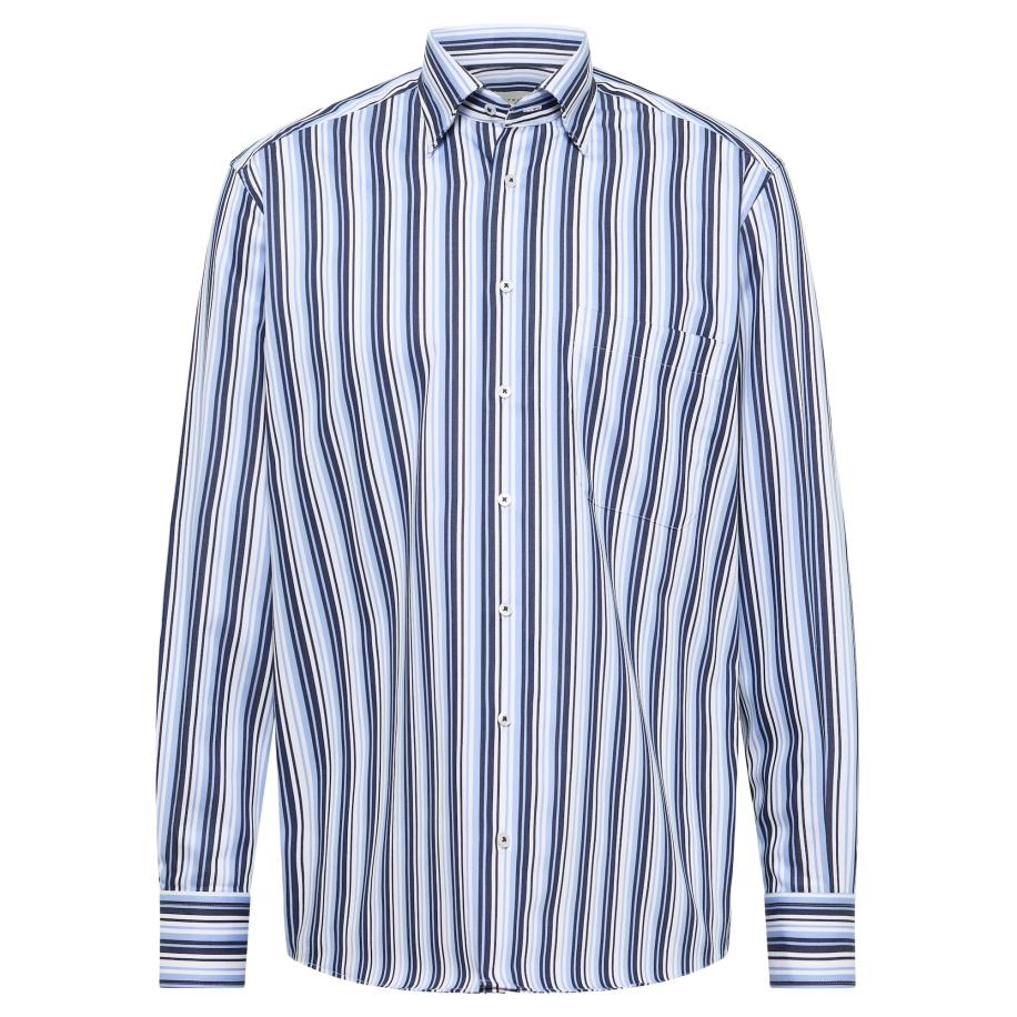 Eterna ETERNA Zakelijk overhemd marine / lichtblauw / wit -