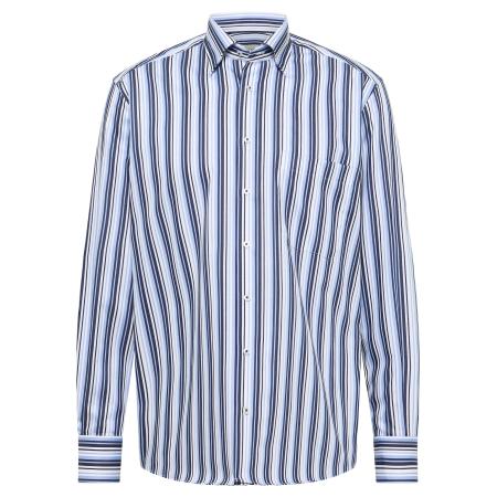Eterna ETERNA Zakelijk overhemd marine / lichtblauw / wit