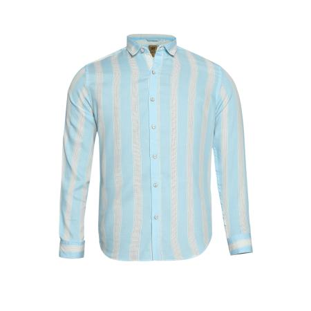 Campus Sutra Campus Sutra Overhemd lichtblauw / wit