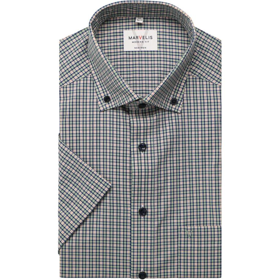 Marvelis Overhemd Korte mouw groen Groen