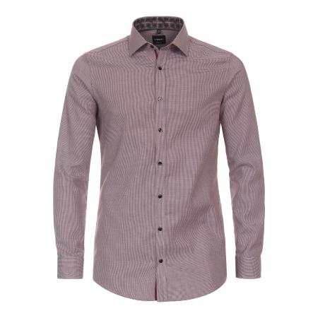 Venti Overhemd rood, Pied De Poule