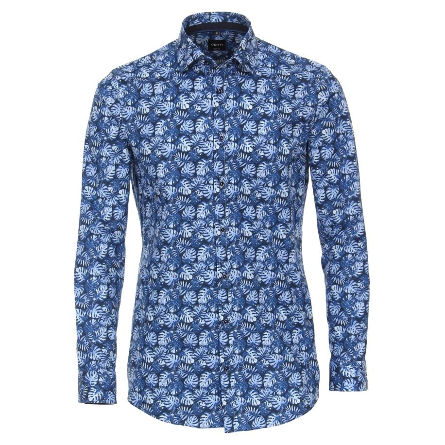 Venti Overhemd Extra kort (ML5) blauw Blauw