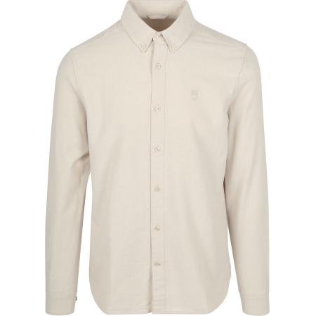 KnowledgeCotton Apparel Overhemd Oxford Beige