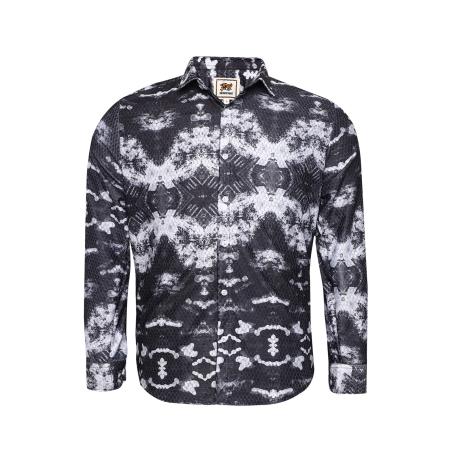 Campus Sutra Campus Sutra Overhemd zwart / wit