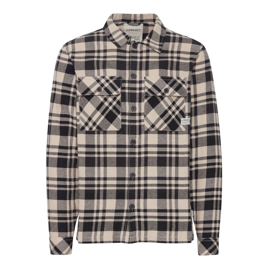 11 Project 11 Project Overhemd Mattes beige / zwart -