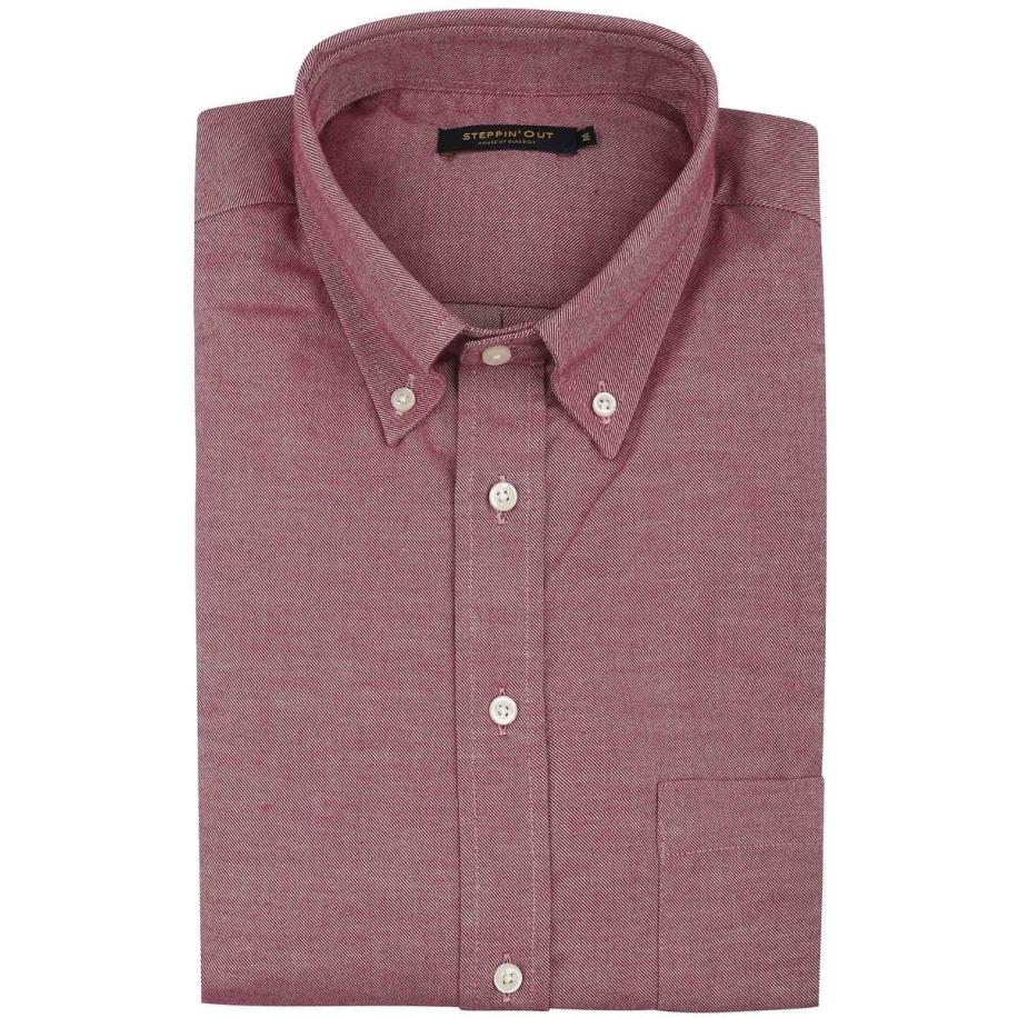 Steppin' Out Overhemd Twill Rood Rood