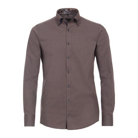 Venti Overhemd bruin, Faux-uni