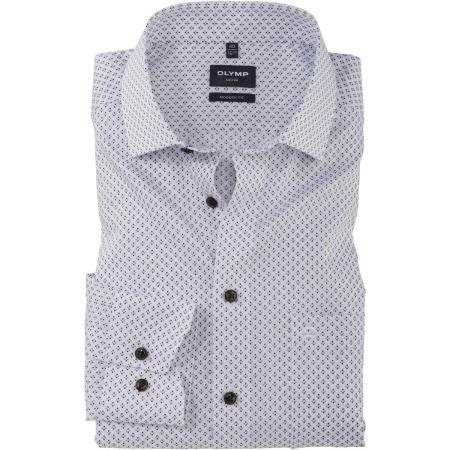 OLYMP Luxor Overhemd natuurlijk, Bedrukt
