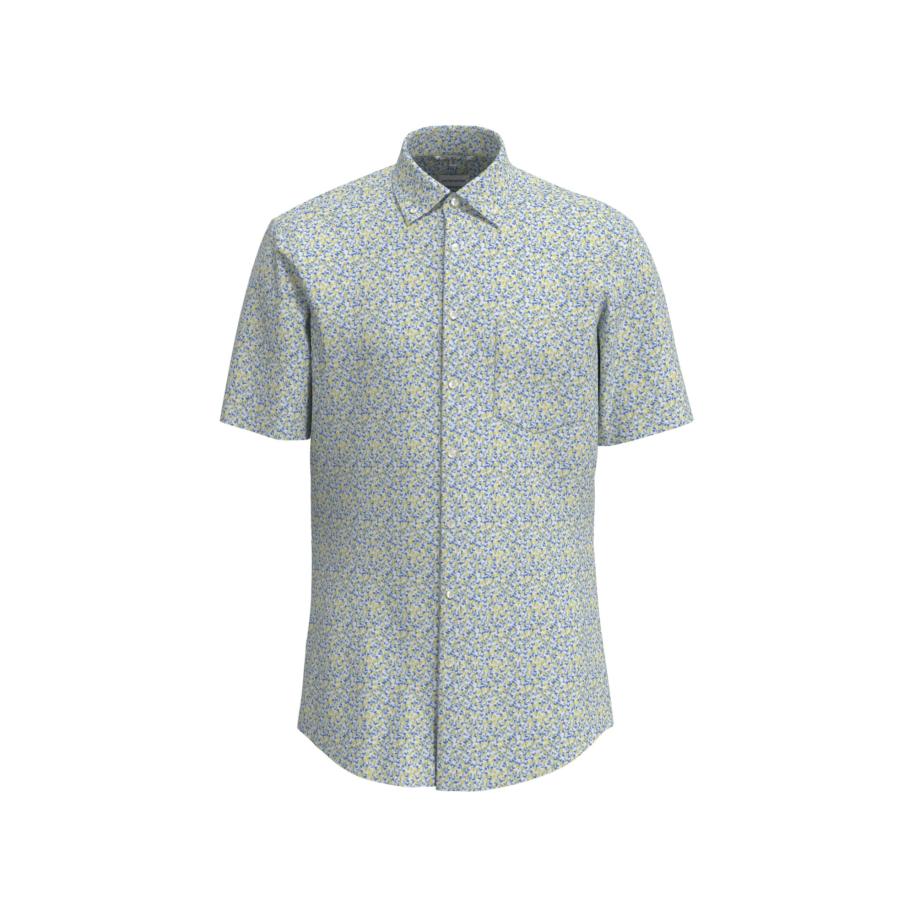 SEIDENSTICKER Zakelijk overhemd blauw / lichtblauw / citroen / wit Blauw