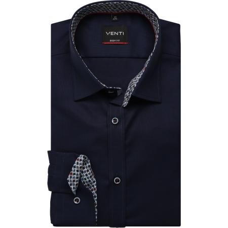 Venti Overhemd blauw, Faux-uni