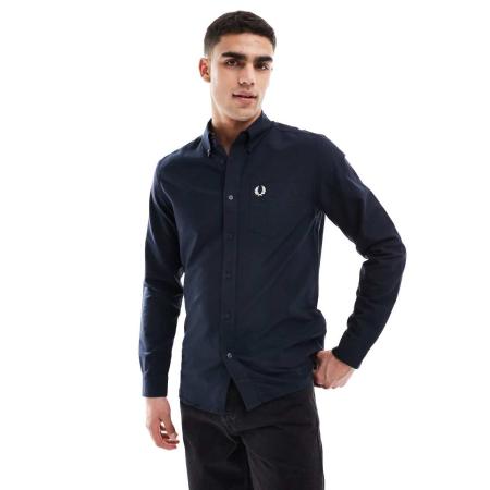 Fred Perry - Oxford overhemd in marineblauw