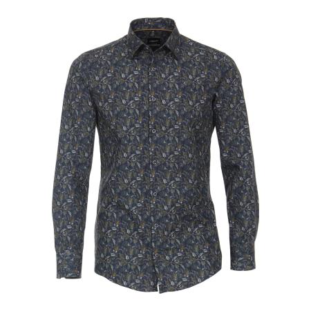 Venti Overhemd Marine, Bedrukt