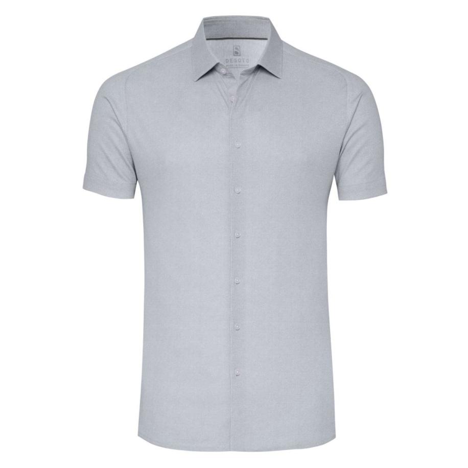 Desoto Jersey shirt grijs, Effen Grijs