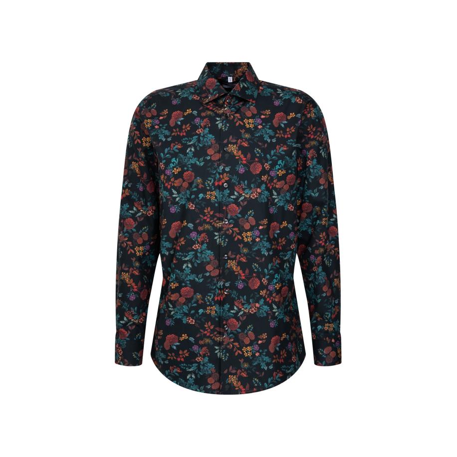 Seidensticker SEIDENSTICKER Zakelijk overhemd gemengde kleuren / zwart -