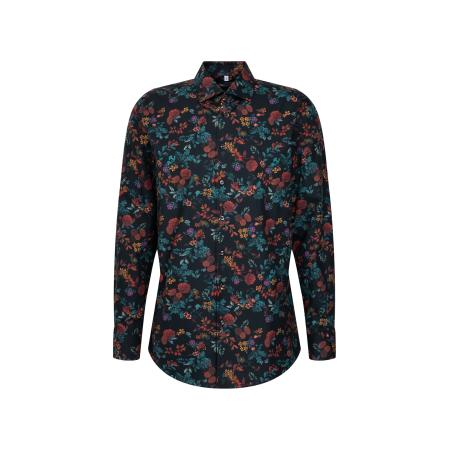 Seidensticker SEIDENSTICKER Zakelijk overhemd gemengde kleuren / zwart