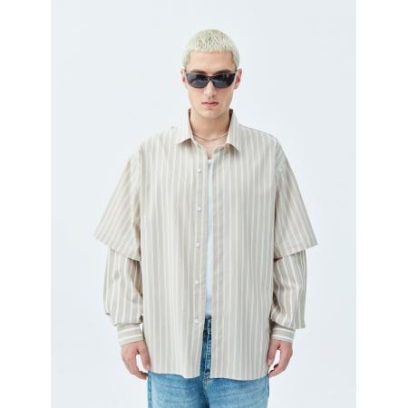 VAMOS CLO Overhemd beige / eierschaal