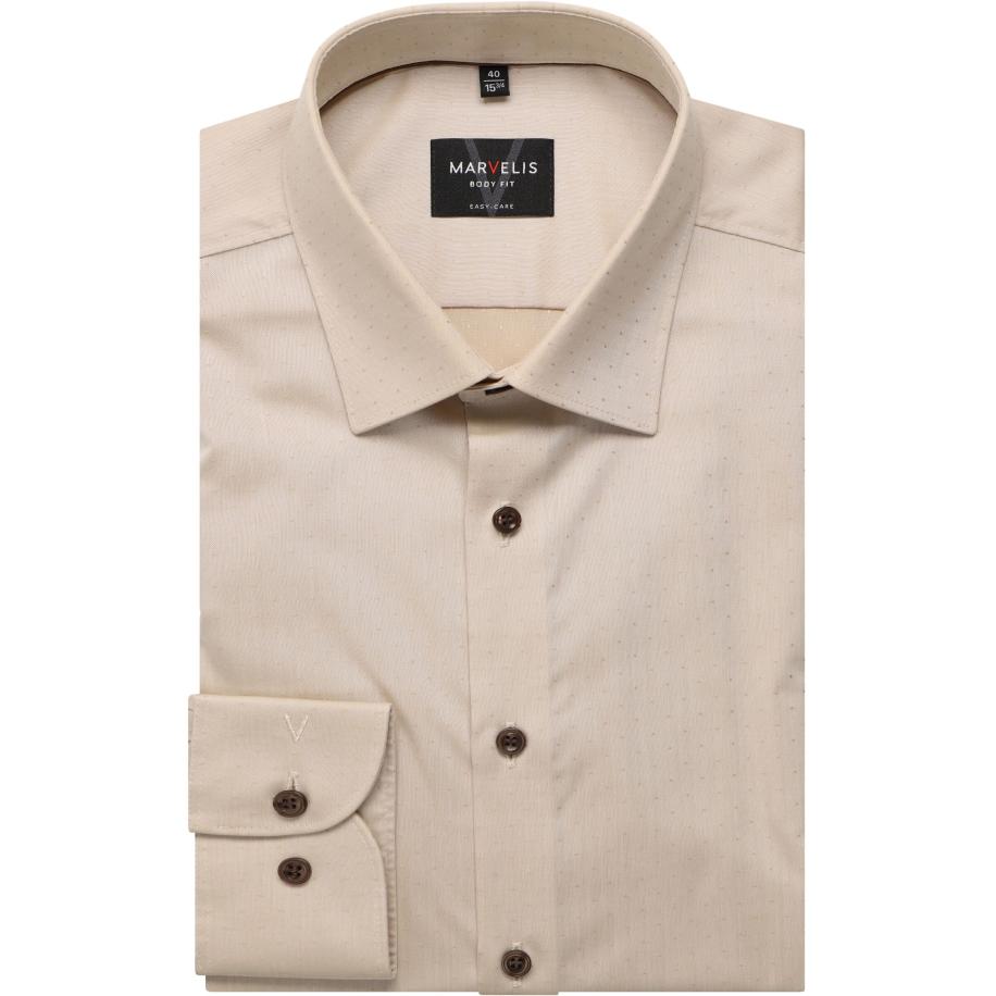 Marvelis Overhemd bruin, Faux-uni Bruin